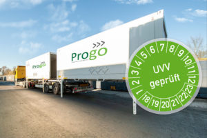 Progo - UVV geprüft: Wechselbehälter, Wechselbrücke, Fahrgestell